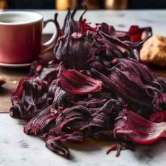 Dried Hibiscus Flowers Cut & Sifted, Flor de Jamaica, Hibiscus Tea Jamaica 200g