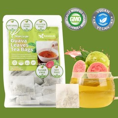 120 Guava Tea Bags, Pure Guava Leaf Tea, Herbal Tea