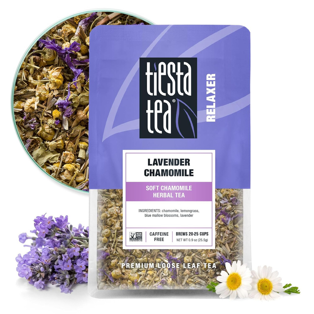 Té de hierbas con lavanda y manzanilla, mezcla calmante de hojas sueltas