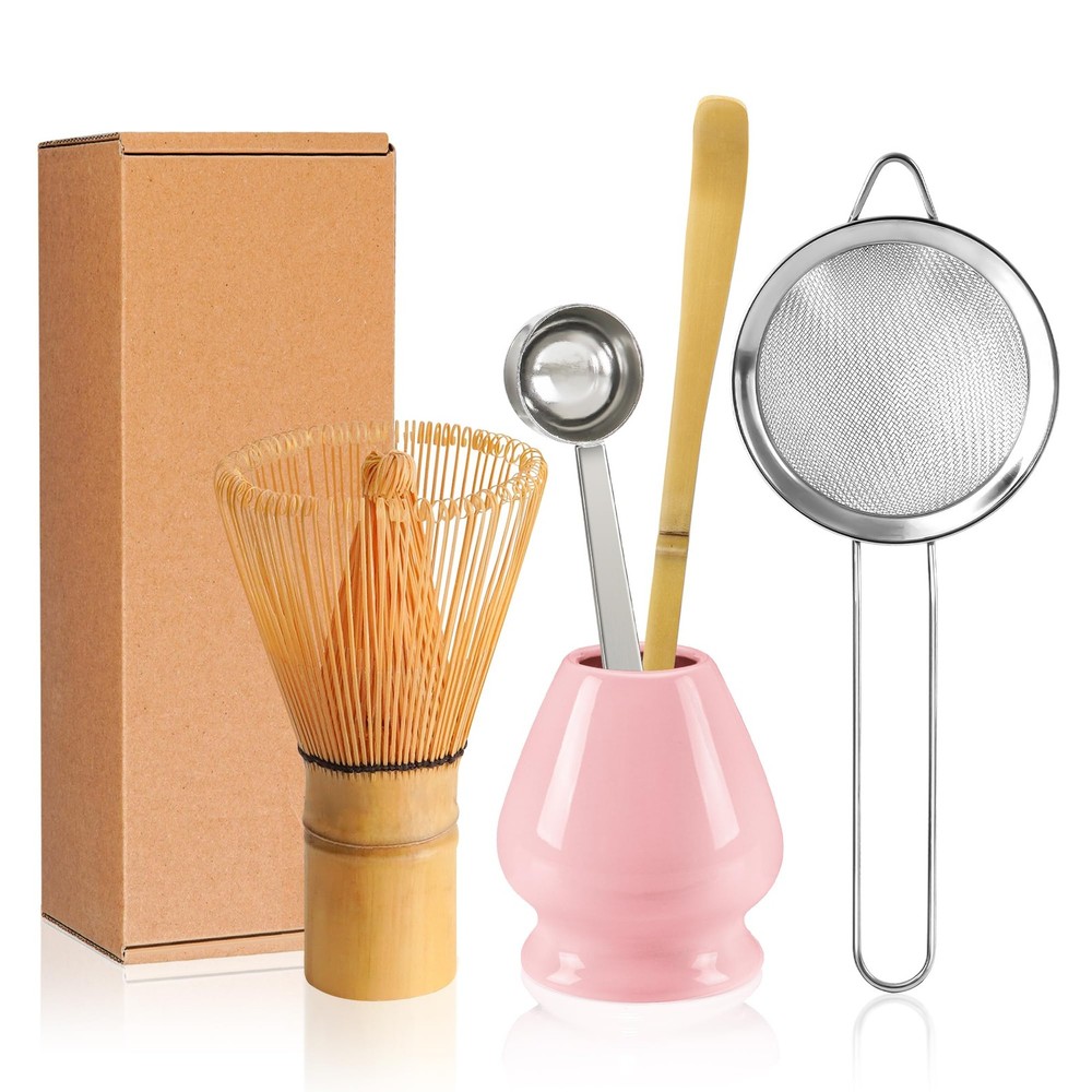 Matcha Whisk Set Matcha Making Kit Bamboo Chasen Ceramic Whisk Holder Stand S