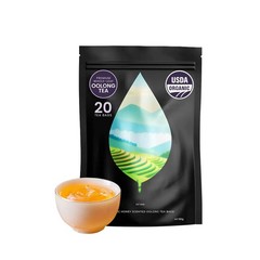 PiPi Tea Organic Oolong Tea Bags – Whole Leaf, 20 Bags (4g Each) – Cortisol &Ca1