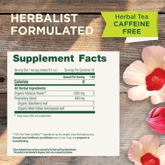 Mindfully-Made Organic Hibiscus Tea – 16 Count – Supports Heart Health Naturally