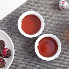 120g Authentic Yunnan Rose Pu’er Tea Flower Honey Fragrance Canned Long Zhu