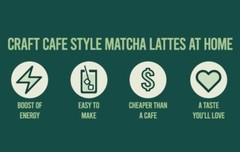 Karma Kitchen Japanese Barista-Style Honey Lavender Matcha Latte w/ Oat Milk