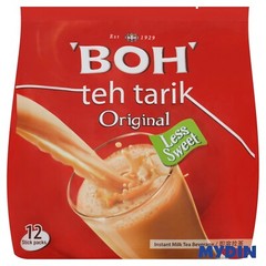 Boh TehTarik Less Sugar Original/ MALAYSIA Milk Tea (12 x 27g/324g)3 PACKS