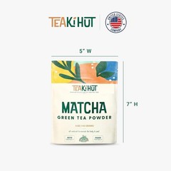 Matcha Green Tea Powder 5oz Unsweetened Pure for Baking Smoothies Latte Drinks
