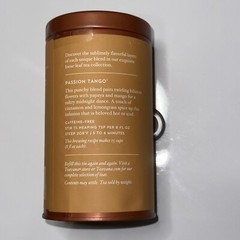TEAVANA PASSION TANGO FRUIT HERBAL BLEND TEA 2.1OZ / 60g SEALED BAG w/tin