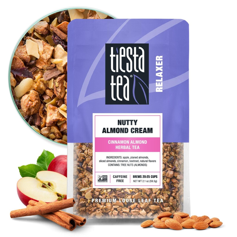 – Nutty Almond Cream, Premium Loose Leaf, Cinnamon Almond Herbal Tea Blend, N…