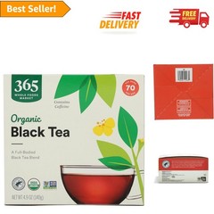 Organic Black Tea – 70 Count Single-Serve Tea Bags, Kosher and Antioxidant Rich