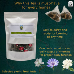 Chicory Gardenia Herbal Tea 150g Caffeine Free Botanical Natural Blend