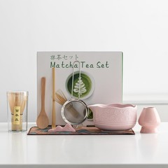8 Pcs Matcha Whisk Set,Matcha Bowl, Whisk with Holder, Bamboo Scoop & Spoon, …