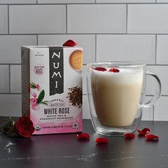 Numi Organic White Tea with Rose 16 Count Fresh Floral Bagged Tea