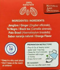 2 Packs TE de JENGIBRE / GINGER TEA BLEND 50 Bags Therbal Made in Mexico