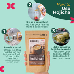 Organic Hojicha Roasted Green Tea Powder – Authentic Japanese Tea 100g/3.5 oz