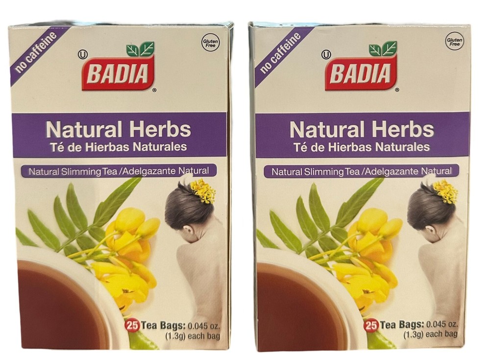50 Bags Badia Natural/Herbs/Tea/Te/para/adelgazar/estreñimiento/Laxante