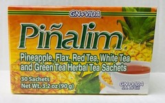 Pinalim Tea/Te De Pinalim, Pineapple, Flax, Green Tea, White Tea (2 boxes)