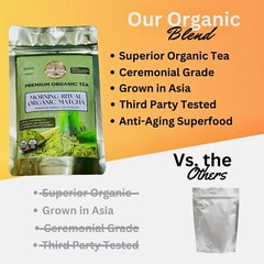 Organic Japanese Ceremonial Grade Matcha Green Tea Powder 5 oz Grown in Japan