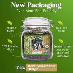 Experience Premium Quality with Brook & Barrel USDA Organic Gunpowder Green Tea