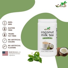 CAcafe Coconut Tea, Green Tea Infused with Coconut 19.05oz