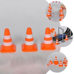 7x Model Traffic Cones Traffic Road Cones Construction Toys Model Traffic Signs