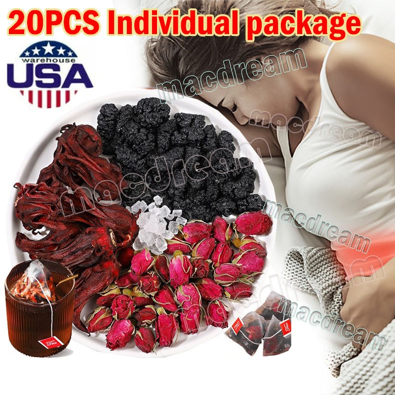 Hibiscus Tea with Rose and Mulberry Flower Tea-Liver Cleanse & Detox Herbal