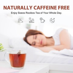 Soeos Organic Rooibos Tea, 100 Teabags, Naturally 100 Count (Pack of 1)