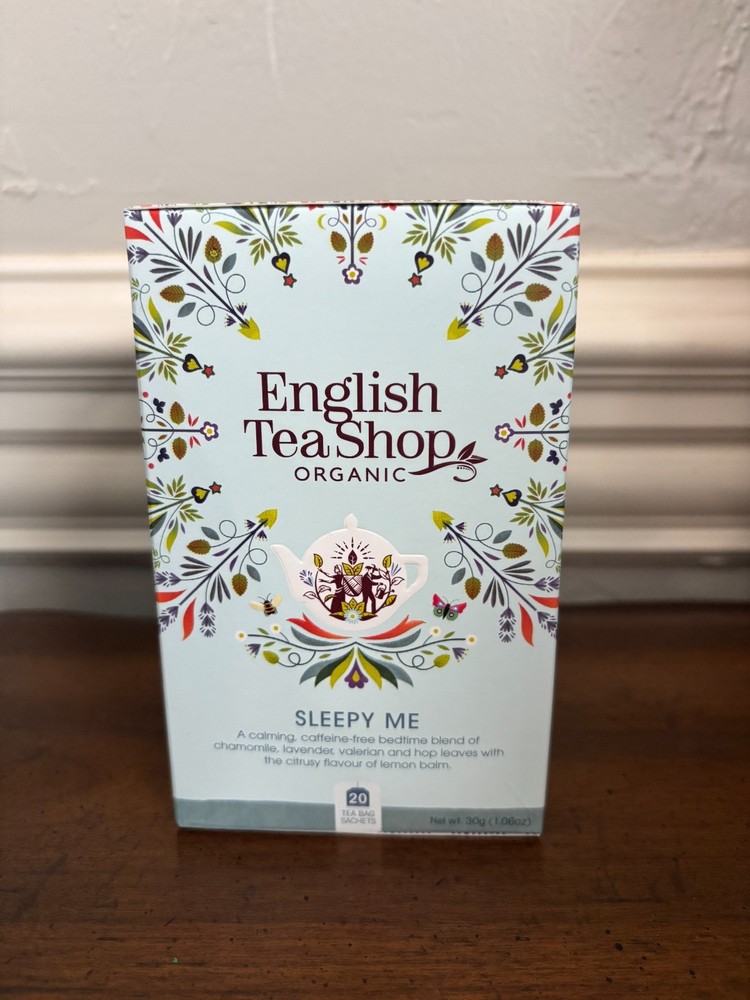 English Tea Shop Organic Sleepy Me – Box of 20 Paper Tea bag sachets Exp 11/2026
