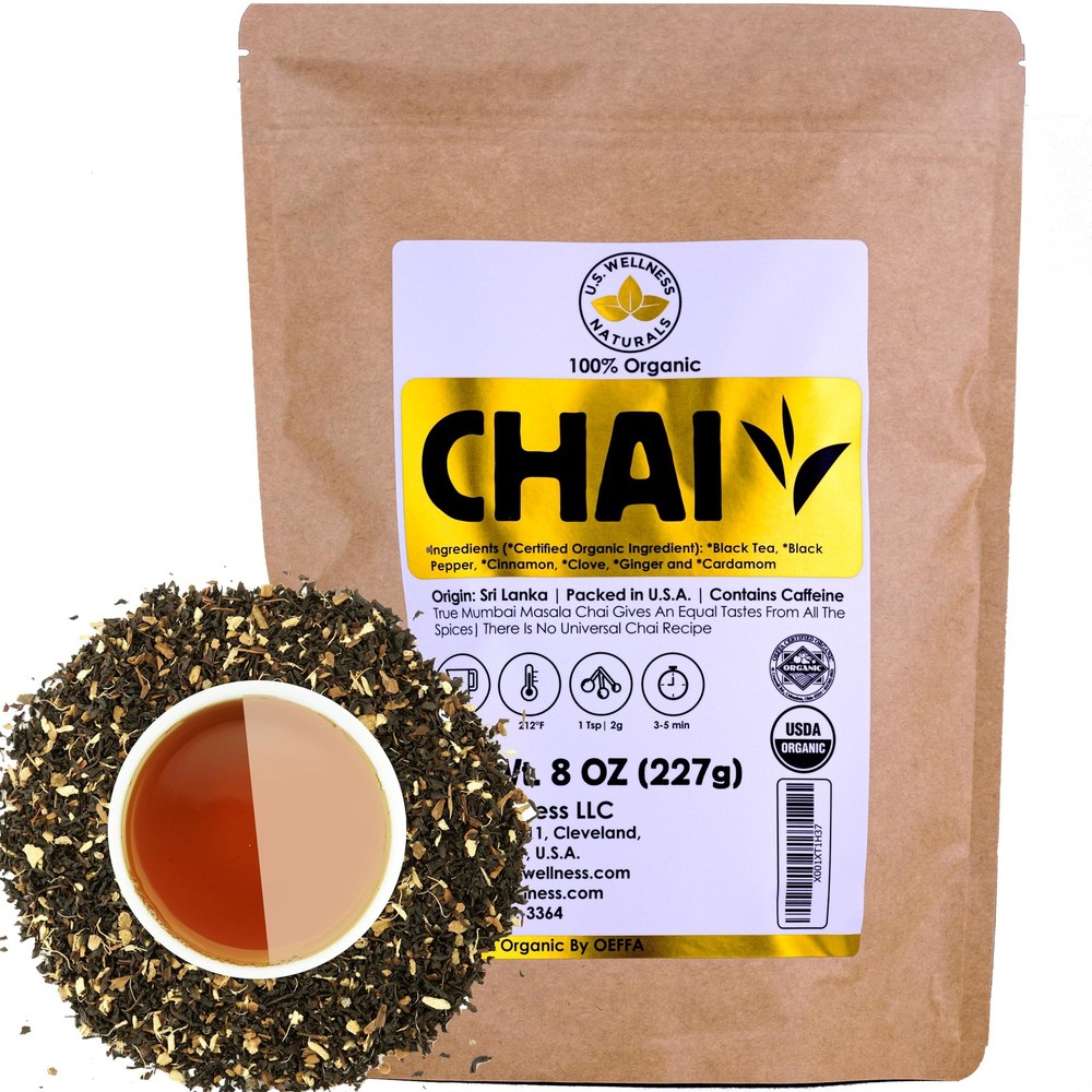 Classic Chai Tea Loose Leaf | CEYLON (110+ Cups) | 100% CERTIFIED ORGANIC Cha…