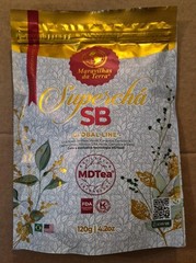 (2) Maravilhas da Terra Superchá SB Herbal Loose Leaf Detoxifying Tea 120g x2
