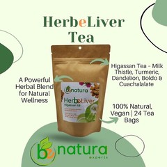 Higasan #1 Liver Detox Tea – Boldo, Diente de León, Curcuma & Cardo Mariano TEA