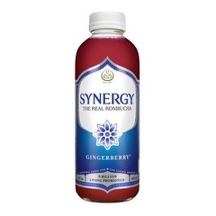 Synergy Kombucha Gingerberry & Trilogy 16oz 6 Pack Variety Beverage
