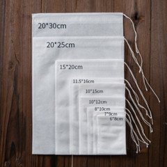 Disposable White Non-Woven EMPTY Tea Bags Drawstring Filter Bags for Spices LOT