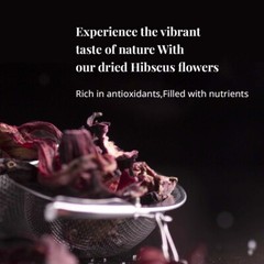 Dried Hibiscus Flower, Flor De Jamaica, Hibiscus Tea, Caffeine Free, 2.6oz