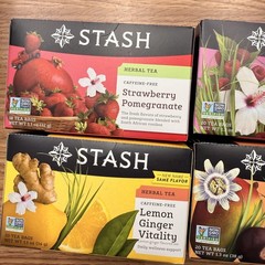 Stash Herbal Tea Variety Pack Caffeine Free 4 Boxes 78 Bags Kosher Non-GMO