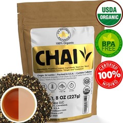 Classic Chai Tea Loose Leaf | CEYLON (110+ Cups) | 100% CERTIFIED ORGANIC Cha…