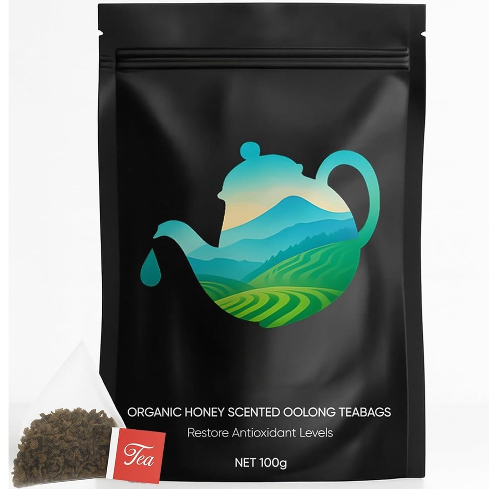 Pipi Tea, Pipi Oolong Tea Bags â€“ Organic Whole Leaf Oolong â€“ 20 Bags (5g …