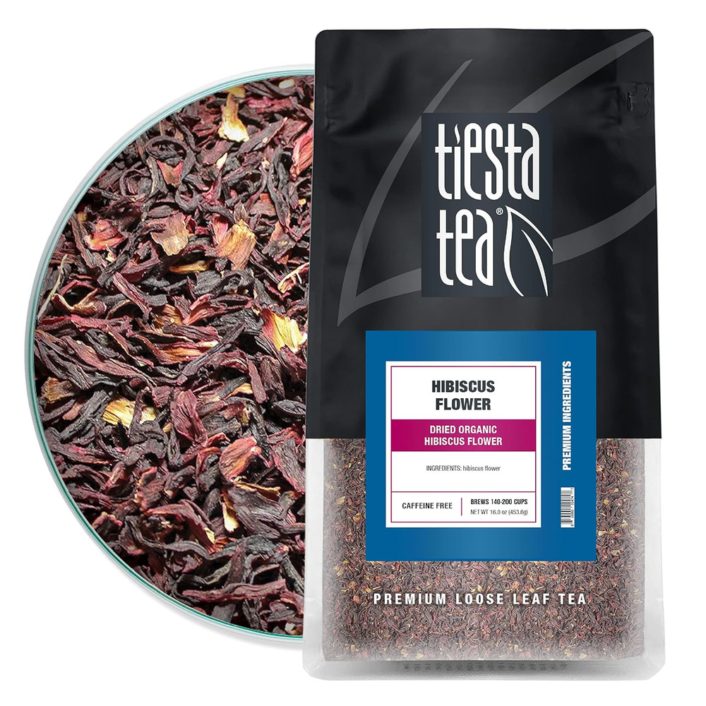 – Dried Hibiscus, Loose Leaf, Cut & Sifted Hibiscus Flower, Premium
