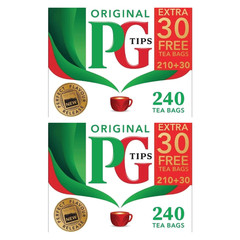 PG Tips 240 Tea Bags Pack of 2 – Damaged Box, Open Packaging, Fresh Inside