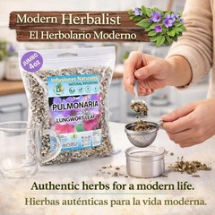 Pulmonaria Herbal Tea – 4 oz (113g) – 100% Natural Lungwort Herb – Wildcrafted