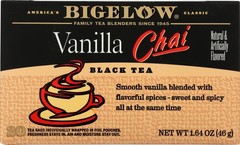 Bigelow Tea Toasted Coconut Almond Bark, Black Tea Bags, 18 Count Box Pack of 6