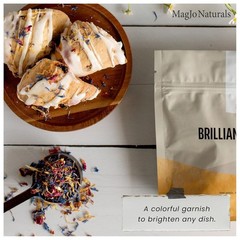 Natural Edible Flower Petals Baking Garnishing Teas Infusions Culinary Use