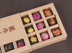 Yunnan Raw Pu’er Scented Tea 120g (18pcs) Handmade Dragon Ball Flowers Gift Box