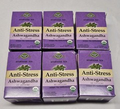 96 Bags Total 6 Boxes X 16 Pack Ayurveda Herbal Cup Anti Stress Ashwagandha Tea