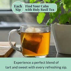 225 Holy Basil Tea Bags, Pure Tulsi Tea, All Natural Herbal Tea, No Caffeine