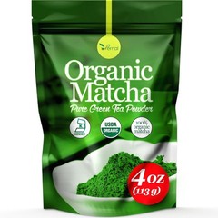 Organic Matcha Green Tea Powder 4oz 100% Pure Smoothie Latte Baking