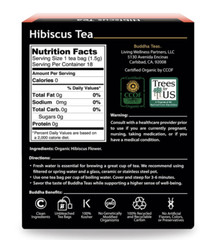 Buddha Teas Organic Hibiscus Tea 18 Bags Kosher Caffeine Free