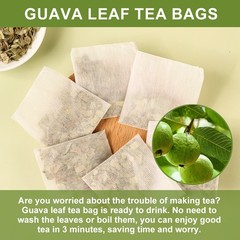 120 Guava Tea Bags, Pure Guava Leaf Tea, Herbal Tea
