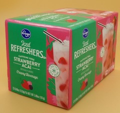 Kroger® Strawberry Acai Iced Refresher Pods, 12 ct Caffeine Free Creamy Beverage
