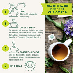 Organic Belly Comfort Peppermint Tea, Kosher, Non-Gmo, Caffeine-Free, Compostabl
