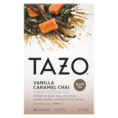 Chai Tea Bags, Vanilla Caramel Chai, Caffeinated tea, 120 Total Bags (20ct – …